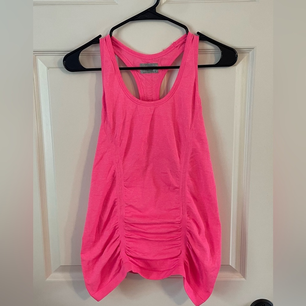 Bright pink Athleta tank top